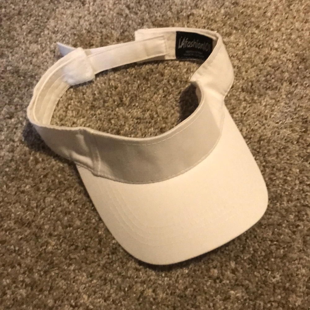 White brand new visor